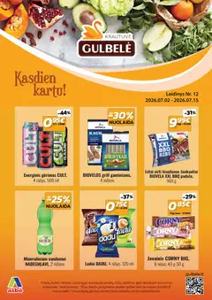 Gulbele parduotuvės leidinio Gulbele leidinys galiojančio nuo 2026.07.02 peržiūra