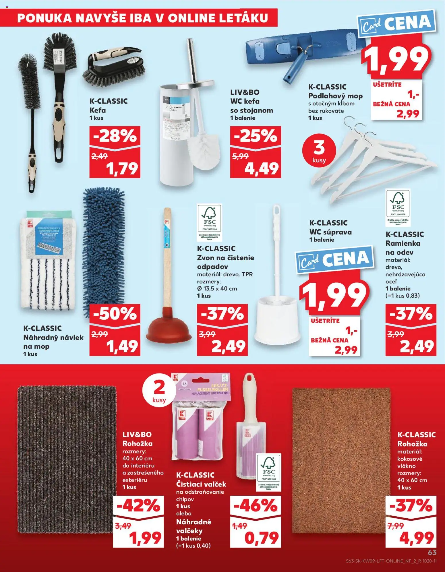 Náhľad Kaufland letáku platného od 26.02.2026 - Wc, Mop, Rohožka, Kefa