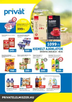 PRIVÁT - PRIVÁT Déli vármegyék megtekintése, amely érvényes 2026.08.27.-től