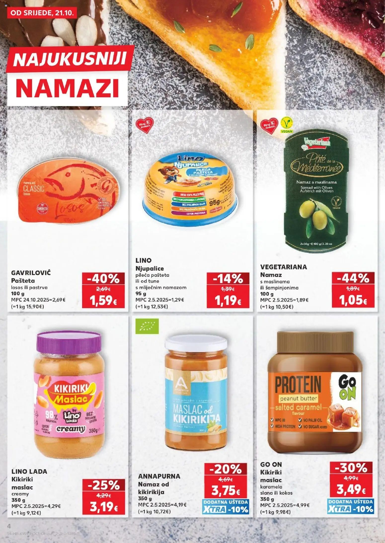 Kaufland HR - Kaufland HR akciós újság megtekintése, amely érvényes 2026.10.21.-től - Protein, Vegán, Filé