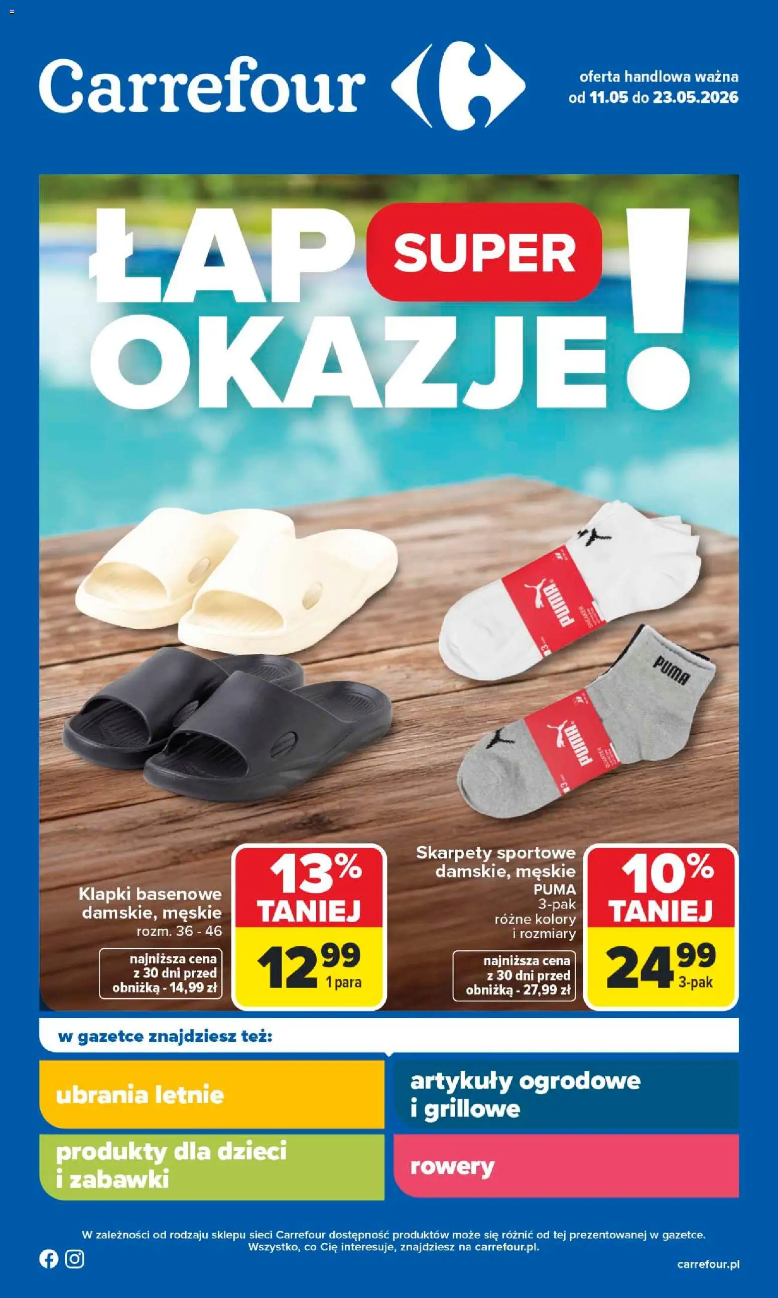 Pogląd gazetki "Carrefour gazetka - Łap super okazje" ze sklepu Carrefour ważnej od 11.05.2026