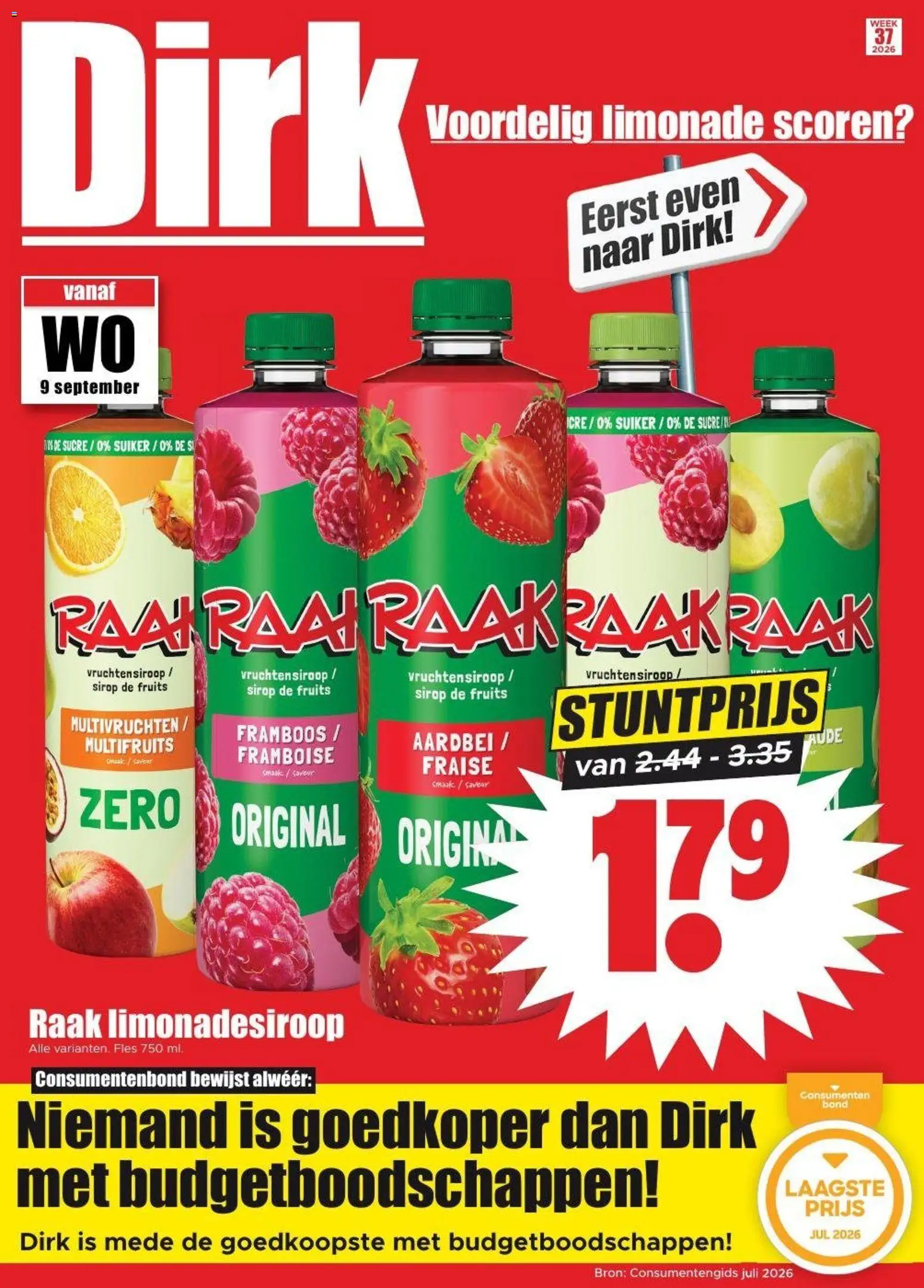 Voorbeeld van Dirk Folder / Publicité van winkel Dirk geldig vanaf 09/09/2026