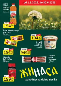 Pregled ŽINASA kataloga - važi od 01.06.2026