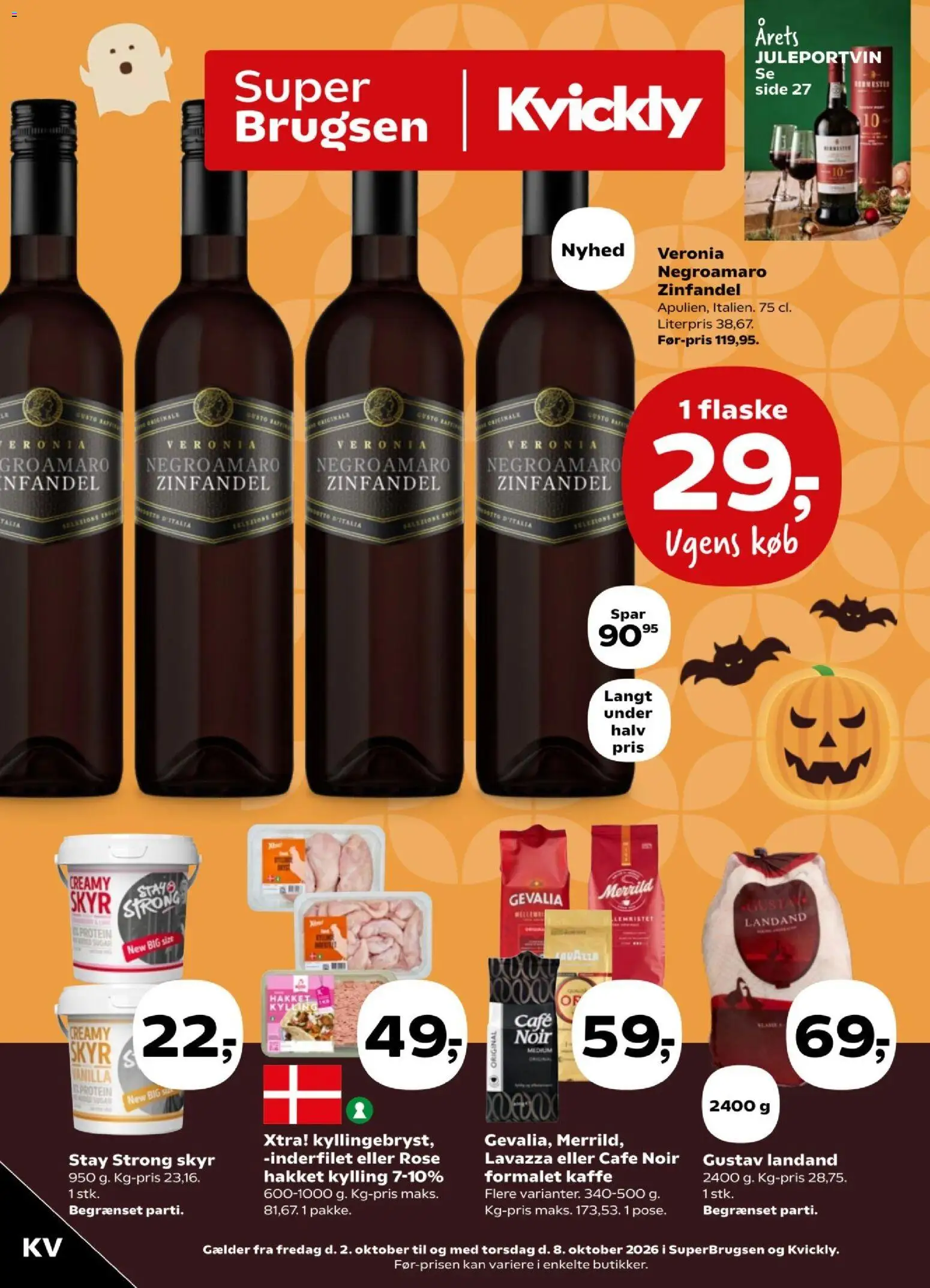 Eksempel på tilbudsavis Kvickly - Tilbudsavis uge 40 fra butik Kvickly gyldig fra 02/10/2026 - Kaffe, Is, Skyr