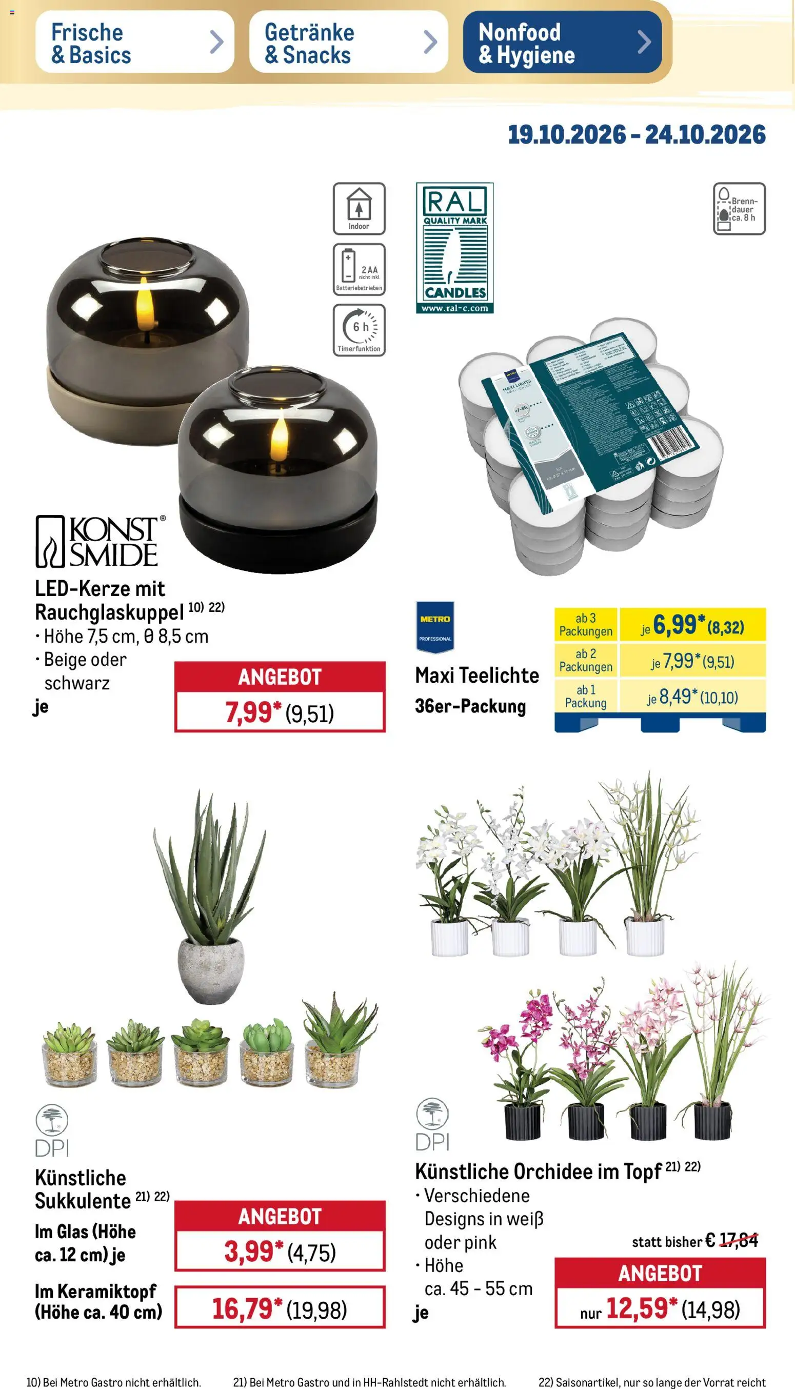 Vorschau von dem Prospekt des Geschäftes Metro, gültig ab dem 19.10.2026 - Orchidee