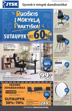 JYSK parduotuvės leidinio JYSK leidinys galiojančio nuo 2026.09.08 peržiūra