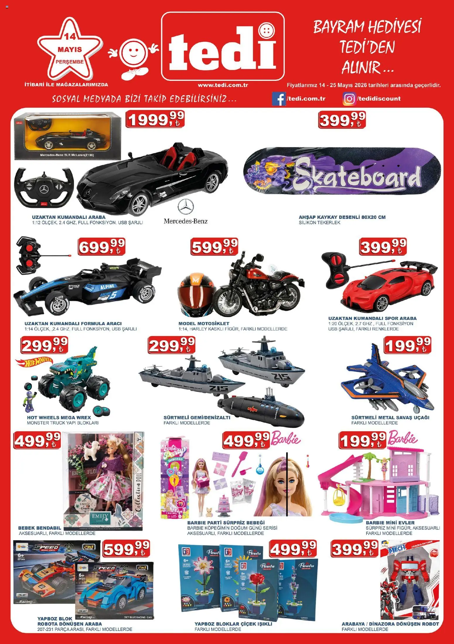 Tedi Tedi Katalog 14.05.2026 - Broşürünün önizlemesi