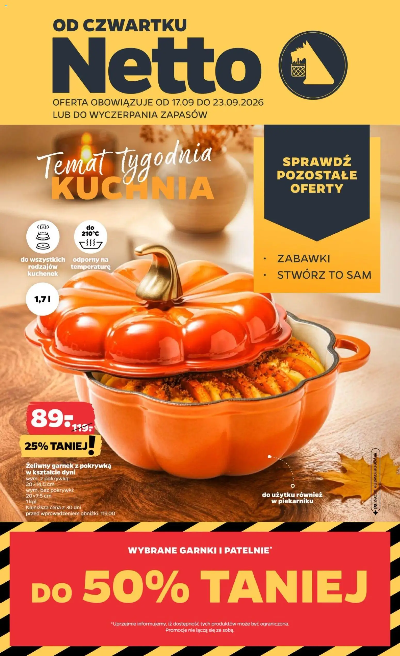 Pogląd gazetki "Netto gazetka od czwartku NonFood" ze sklepu Netto ważnej od 17.09.2026