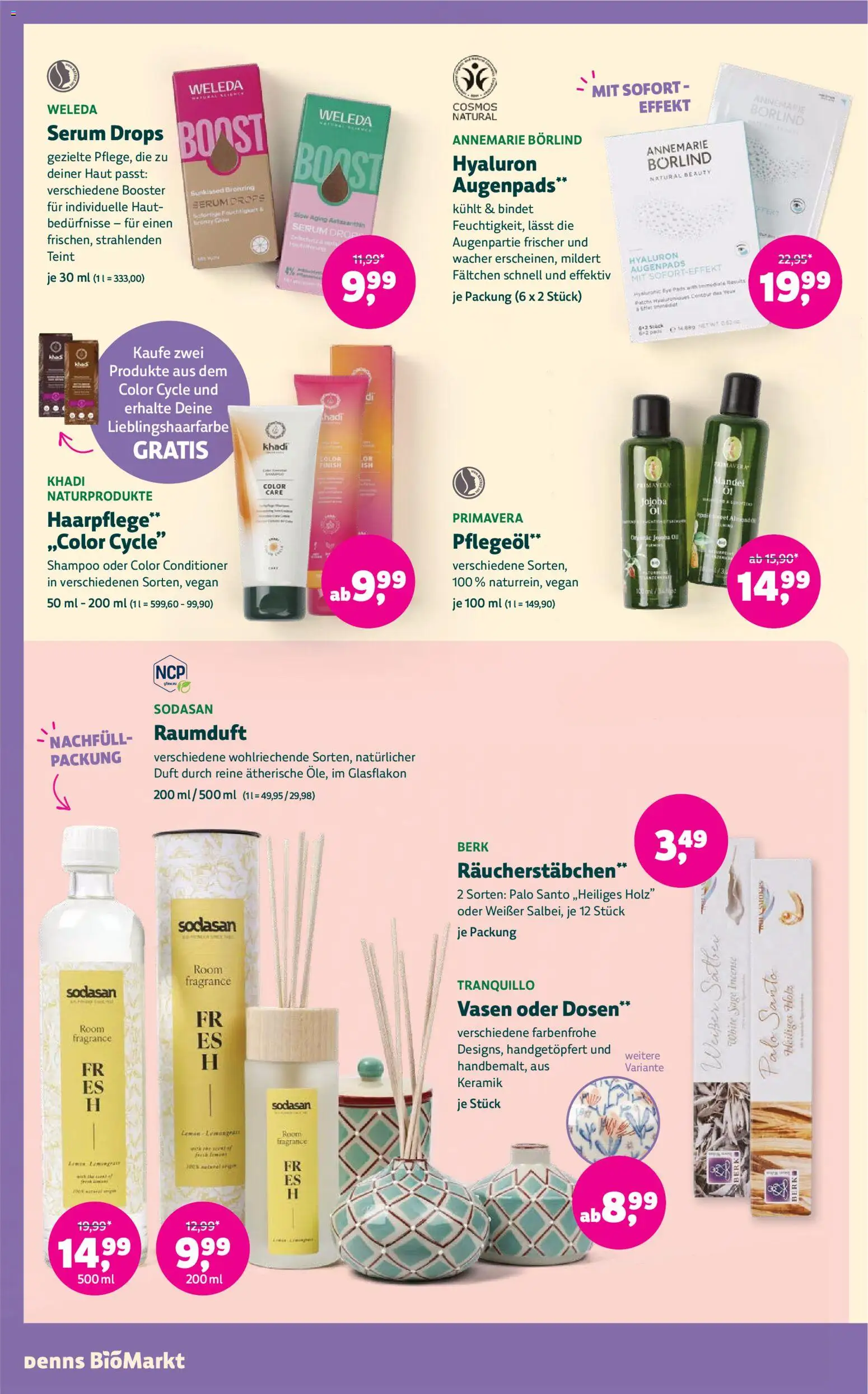 Vorschau von dem Prospekt des Geschäftes Denns BioMarkt, gültig ab dem 09.09.2026 - Shampoo, Duft, Serum