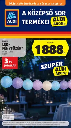 Aldi - Aldi Középső sor termékei megtekintése, amely érvényes 2026.07.16.-től
