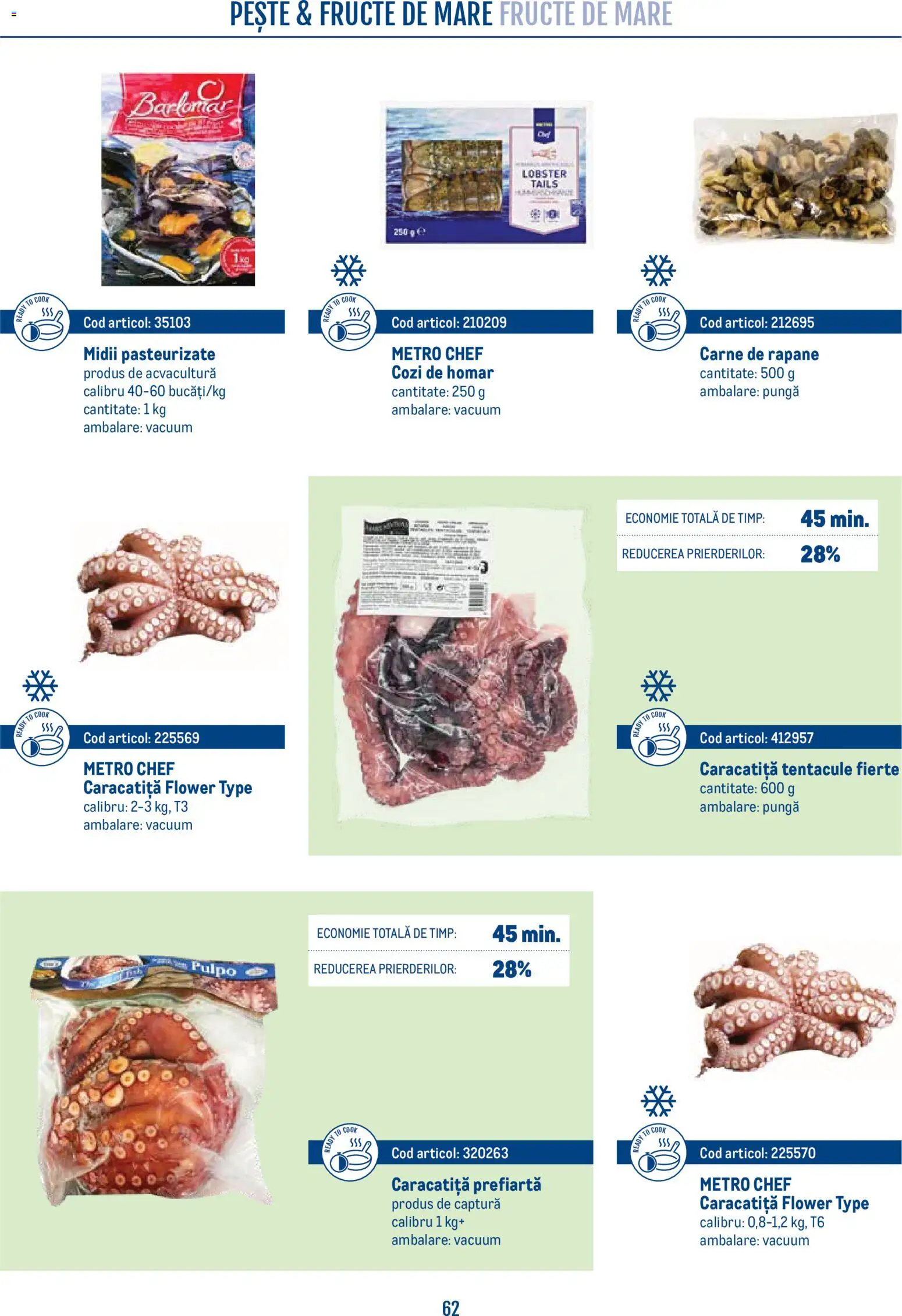 Previzualizarea de cataloage: Metro Metro Catalog Smart Chef valabil de la 21.04.2026 - Fructe De Mare, Fructe, Pește, Pungă
