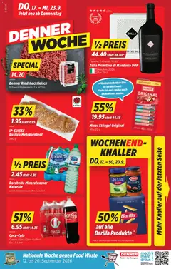 Vorschau des Merkblatts Denner aktionen vom Shop Denner gültig von 17.09.2026 bis 23.09.2026