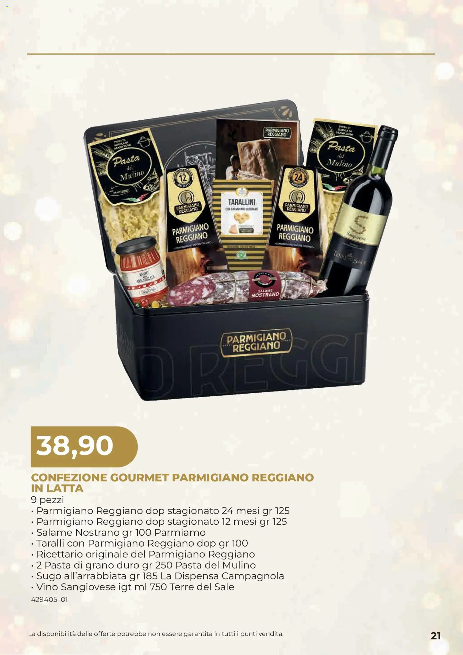 Anteprima dell'opuscolo Sogegross volantino Strenne dal negozio Sogegross valido da 27/10/2026 - Pasta, Vino, Reggiano parmigiano, Parmigiano reggiano, Sale, Salame, Taralli, Semola