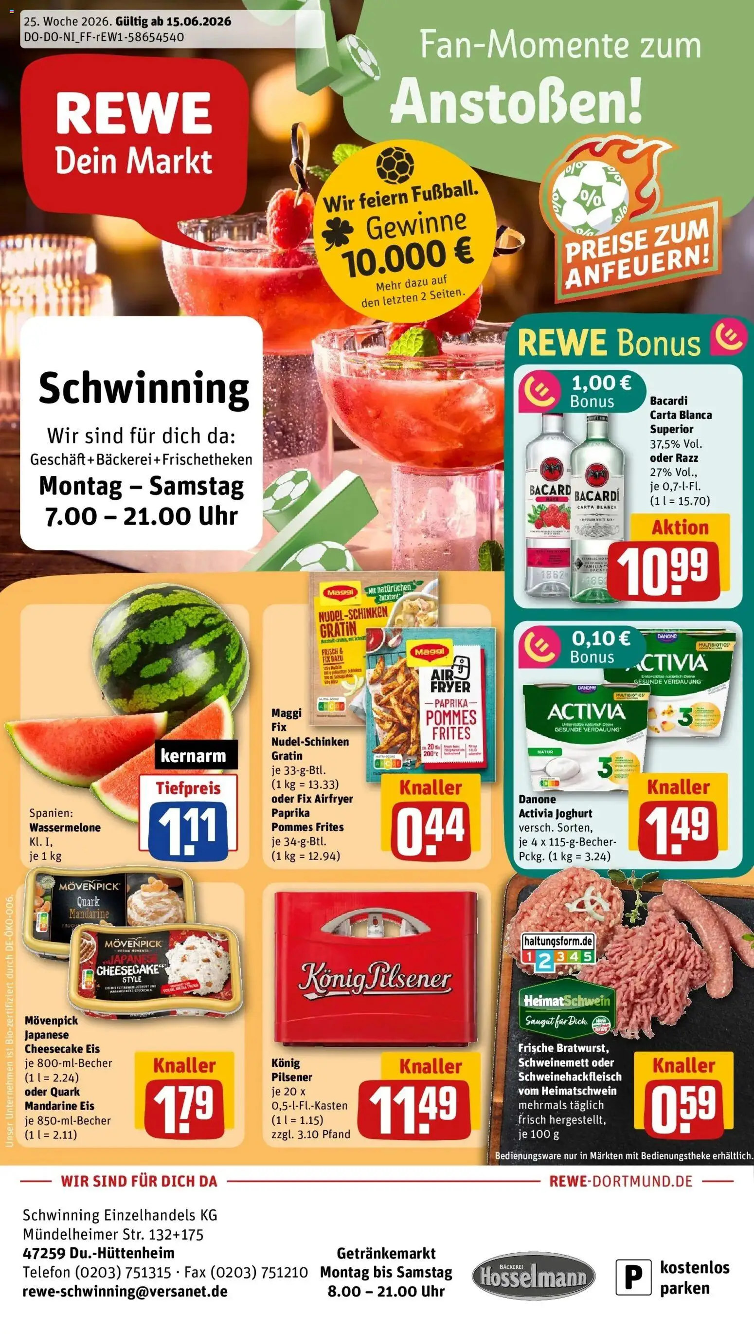 Vorschau von dem Prospekt des Geschäftes Rewe, gültig ab dem 14.06.2026