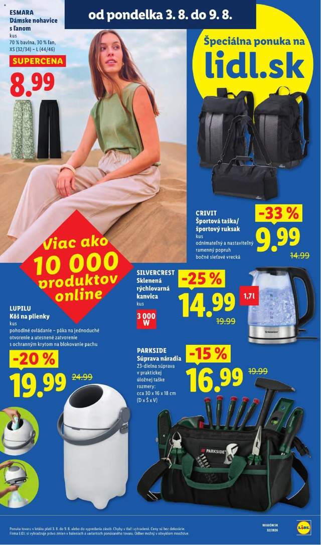 Nový Lidl leták od 03.08.