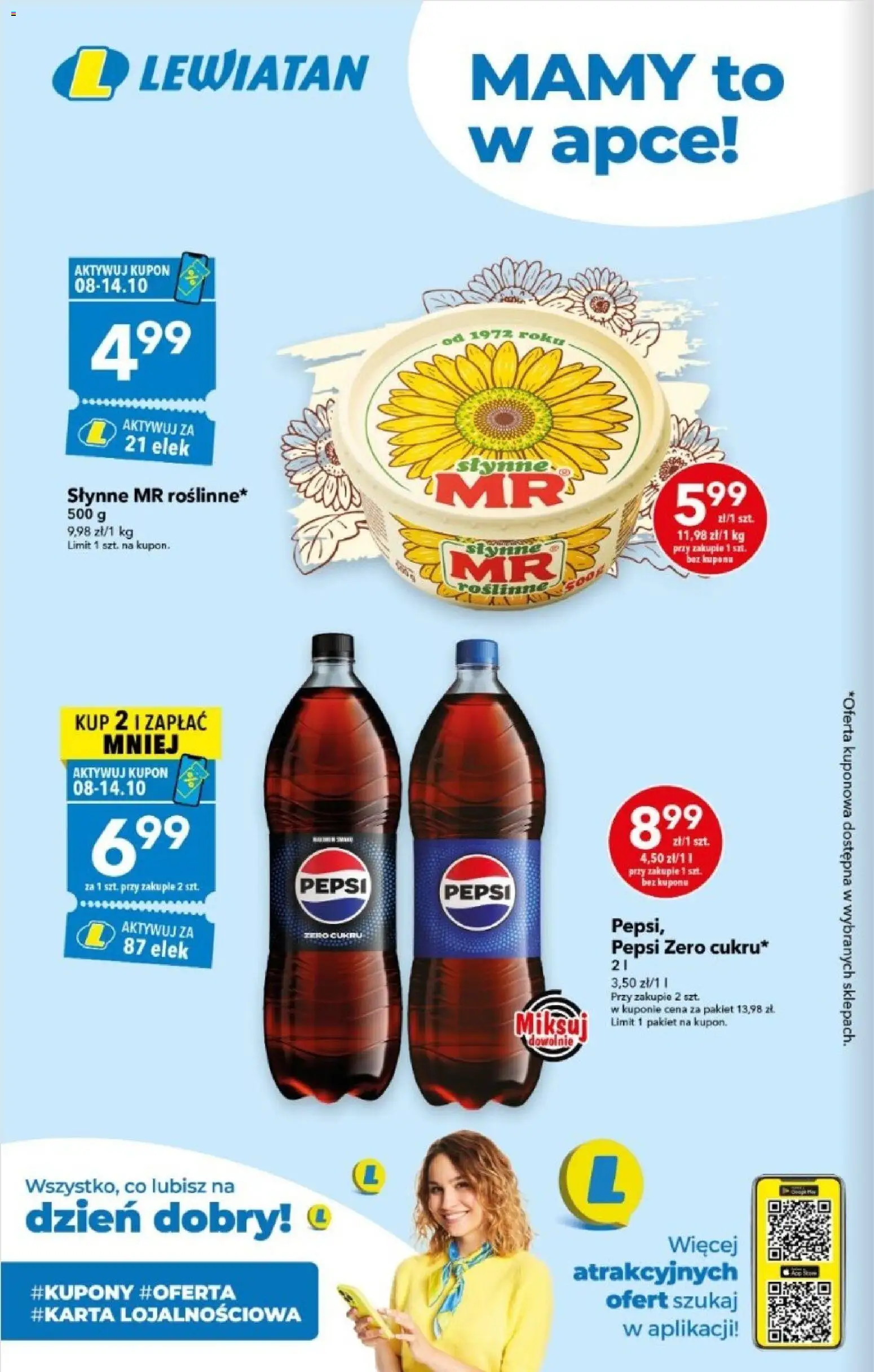 Pogląd gazetki "Lewiatan gazetka - Mamy to w apce" ze sklepu Lewiatan ważnej od 08.10.2026 - Pepsi, Pepsi Zero