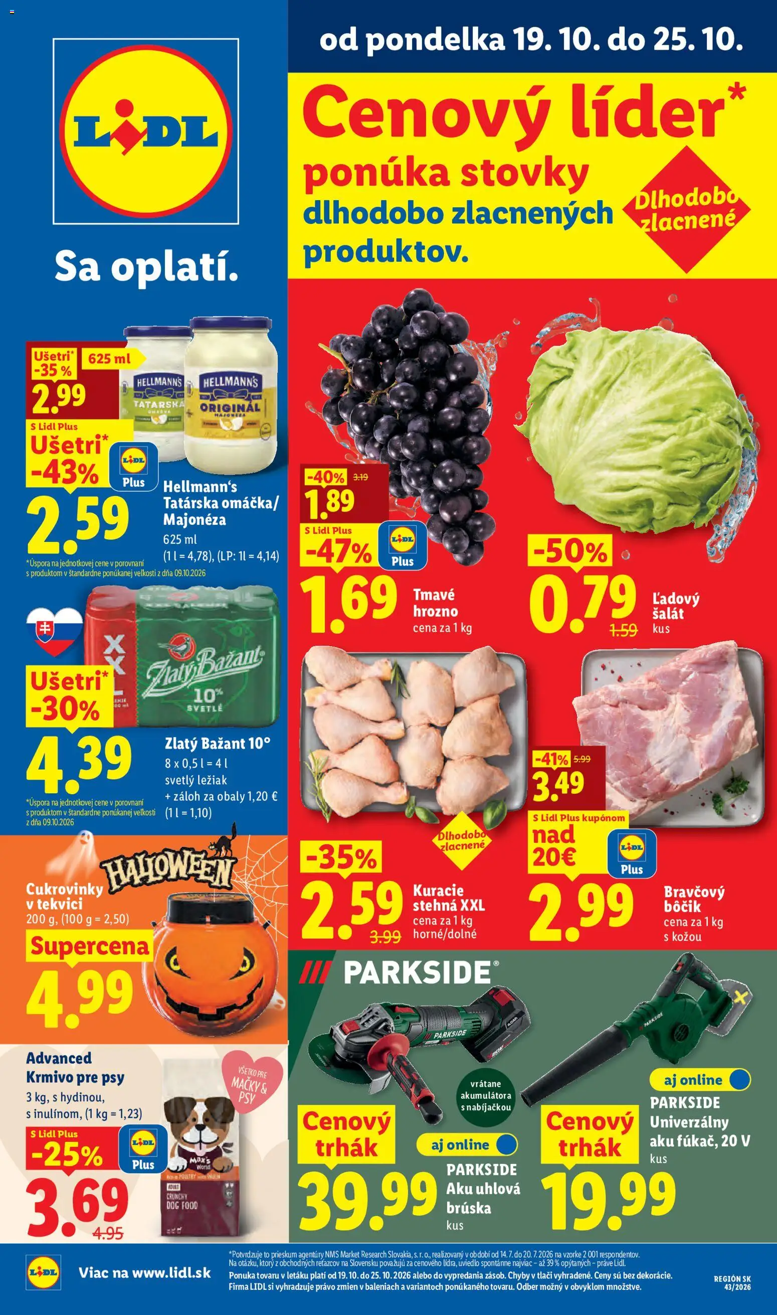 Nový LIDL leták od pondelka 19.10.2026 > Lidl leták online