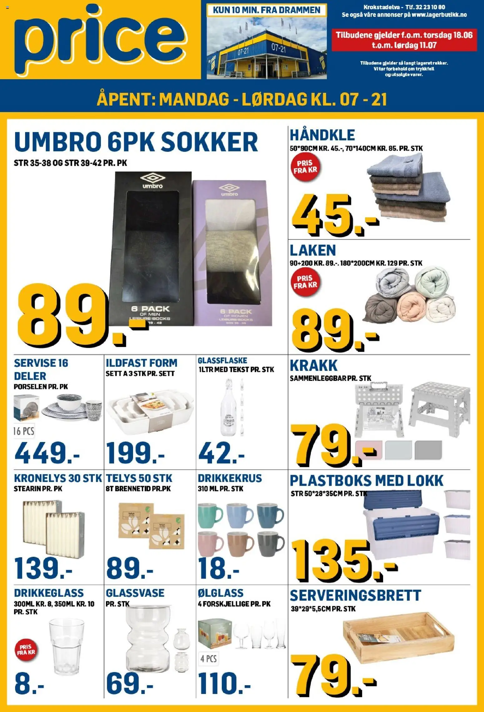 Forhåndsvis Price Lagerbutikk kundeavis fra butikk Price Lagerbutikk gyldig fra 18/06/2026