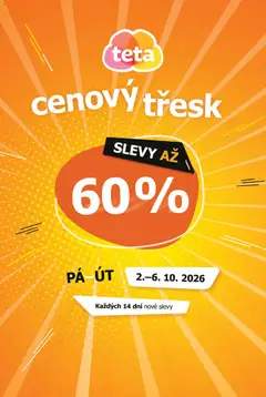 Náhled nabídky: TETA Drogerie TETA Drogerie leták - Cenový třesk platný od 02.10.2026