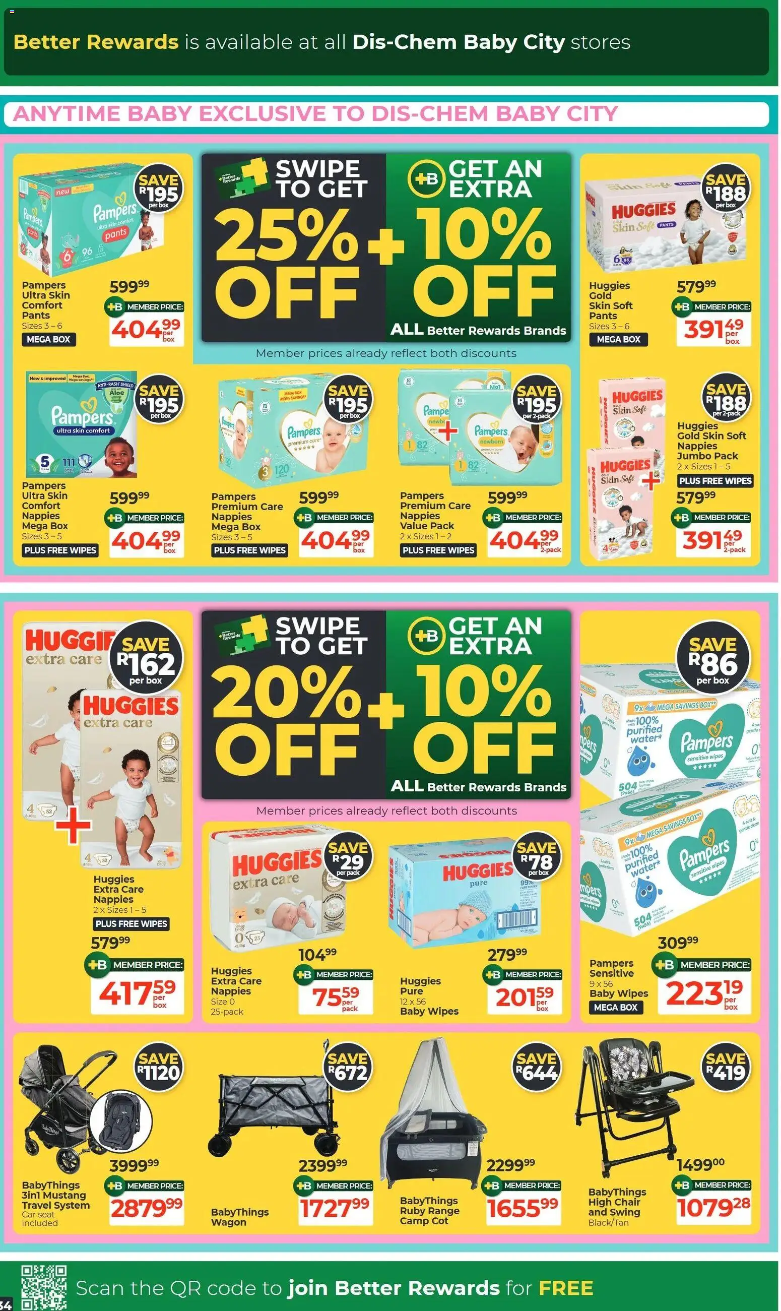 Preview of Baby City flyer valid from 20/10/2026 - Water, Chair, Box, Pants, Nappies