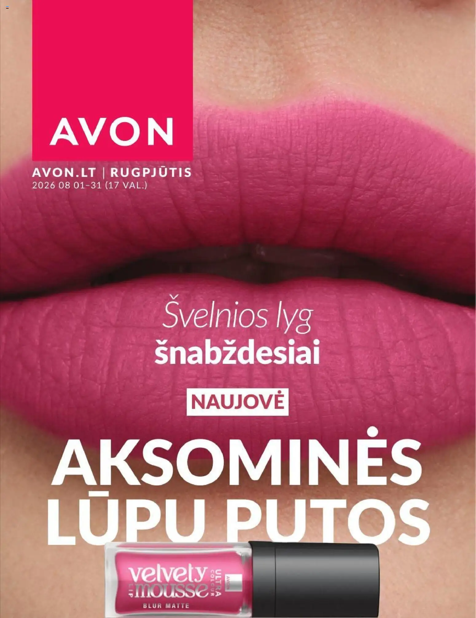 AVON parduotuvės leidinio AVON leidinys galiojančio nuo 2026.08.01 peržiūra