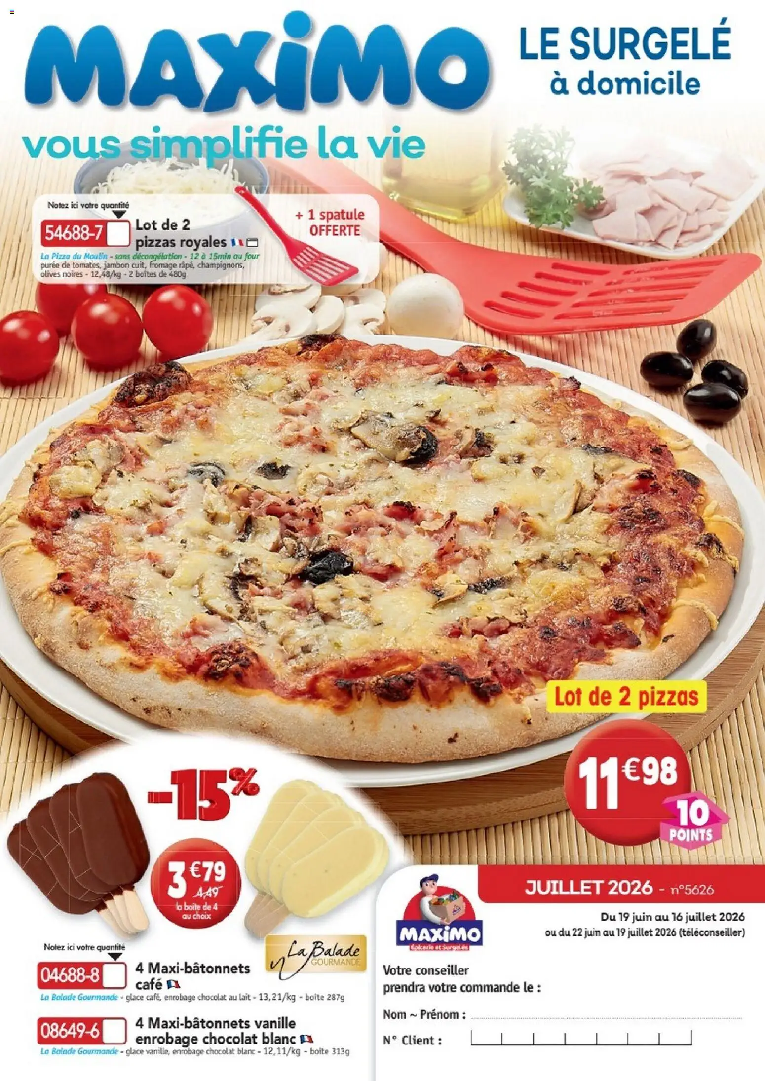 Prévisualisation de Maximo catalogue du magasin Maximo formulaire valide 22/06/2026