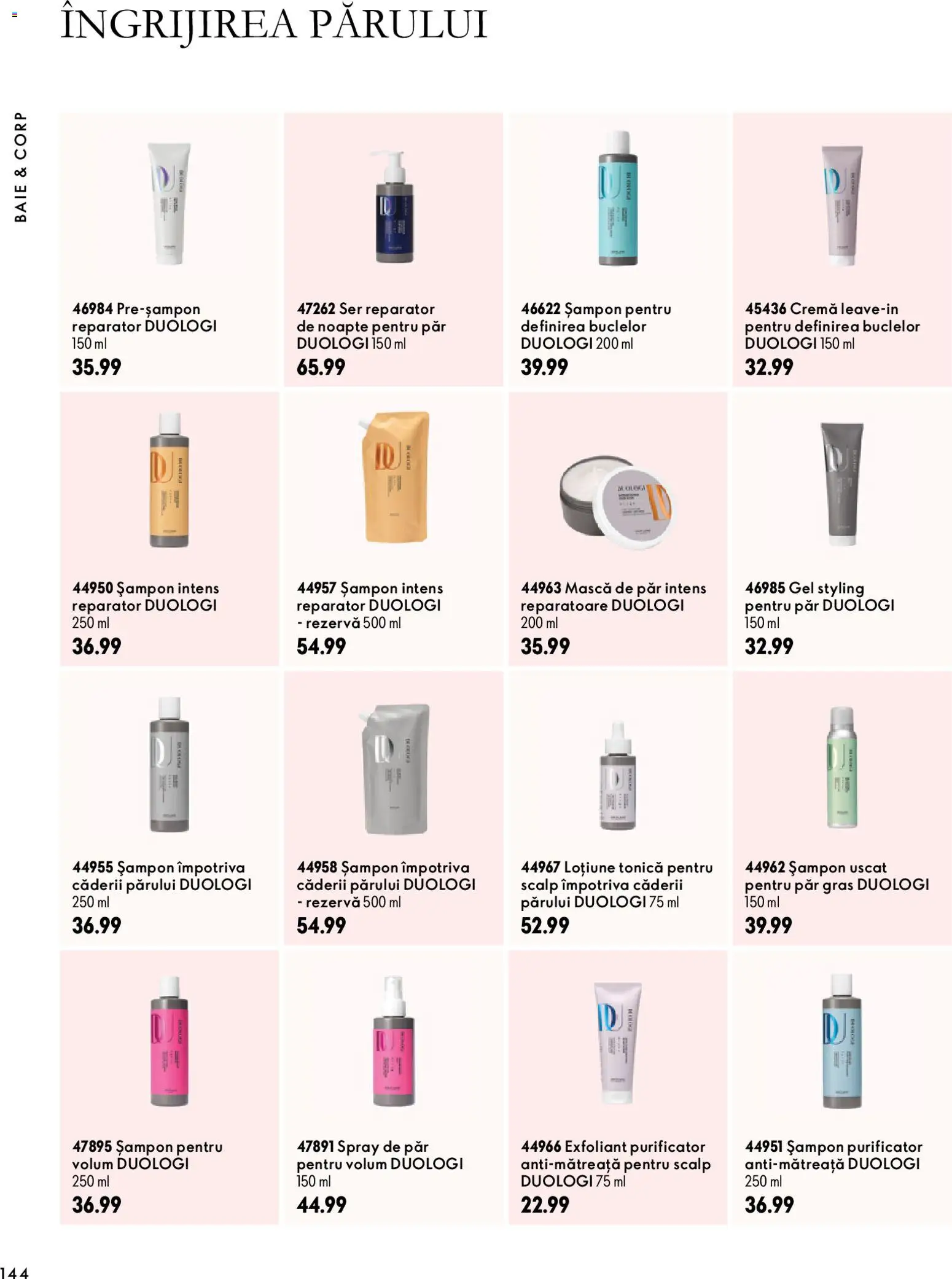 Previzualizarea de cataloage: Oriflame Oriflame Catalog 15 2026 valabil de la 11.11.2026 - Șampon, Cremă, Șampon uscat, Mască de păr, Spray de păr, Exfoliant, Loțiune tonică