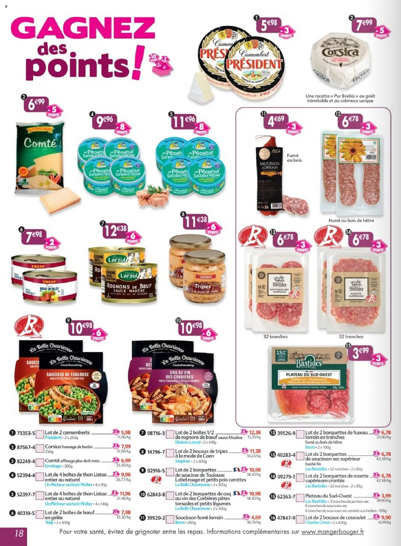 Prévisualisation de Maximo catalogue epicerie du magasin Maximo formulaire valide 24/08/2026 - Fromage, Vin, Pêche, Cassoulet, Coq, Saucisse, Pois, Tripes