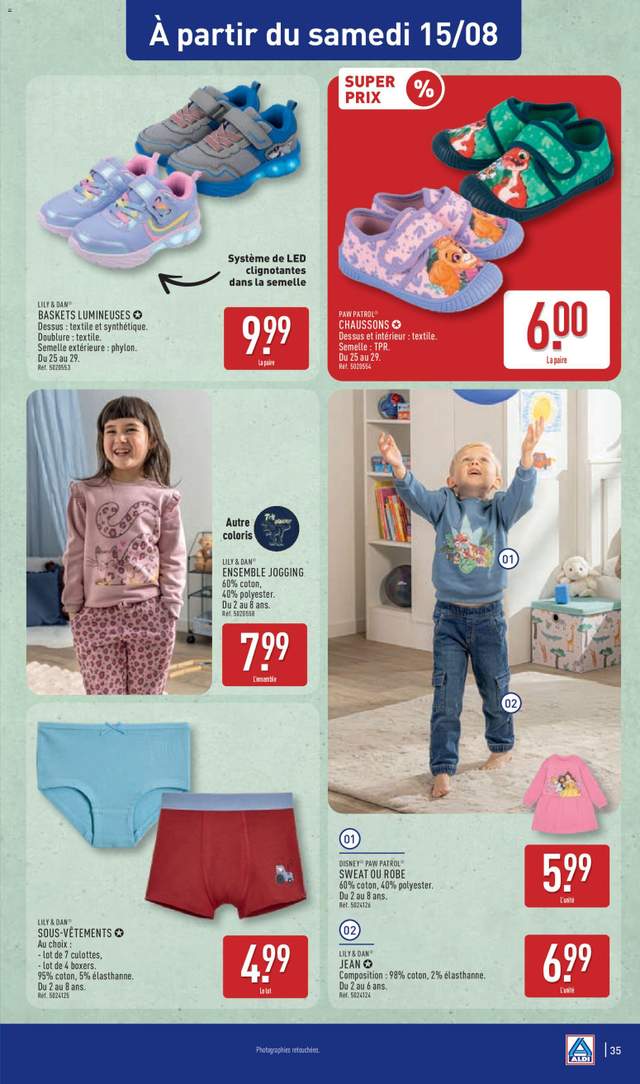 Nouveau catalogue Aldi à partir du 11/08
