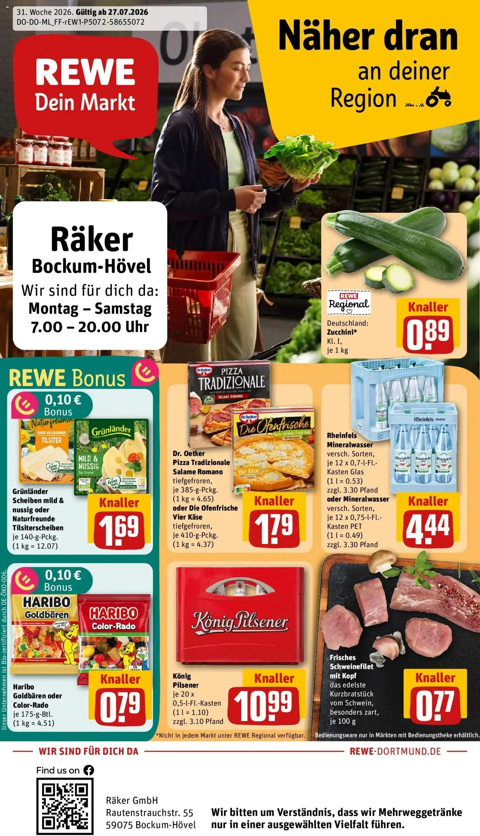 Vorschau von dem Prospekt des Geschäftes Rewe, gültig ab dem 27.07.2026