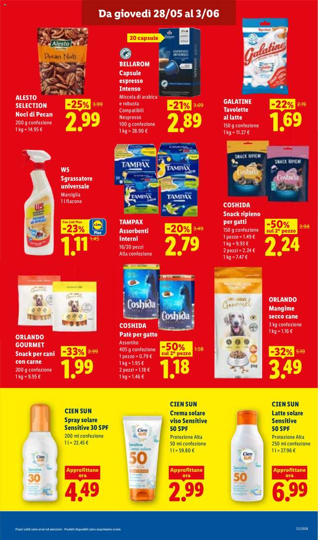 Nuovo volantino Lidl dal 28/05
