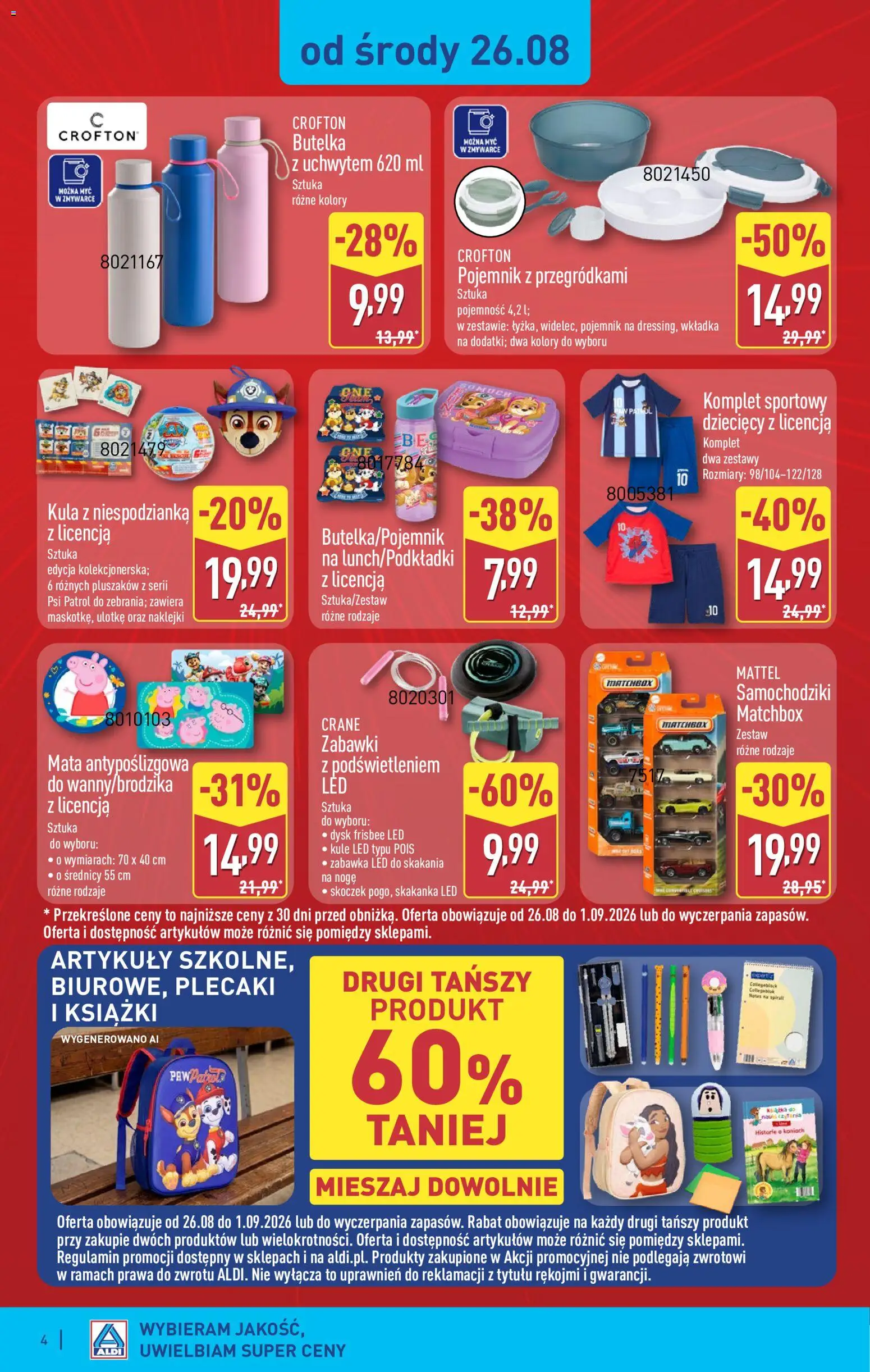 Pogląd gazetki "Aldi gazetka - Hity od Środy i od Soboty" ze sklepu Aldi ważnej od 26.08.2026