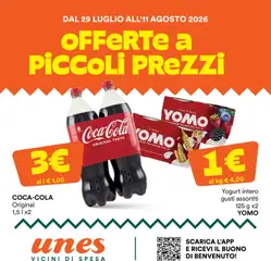 Anteprima dell'opuscolo Unes volantino dal negozio Unes valido da 29/07/2026
