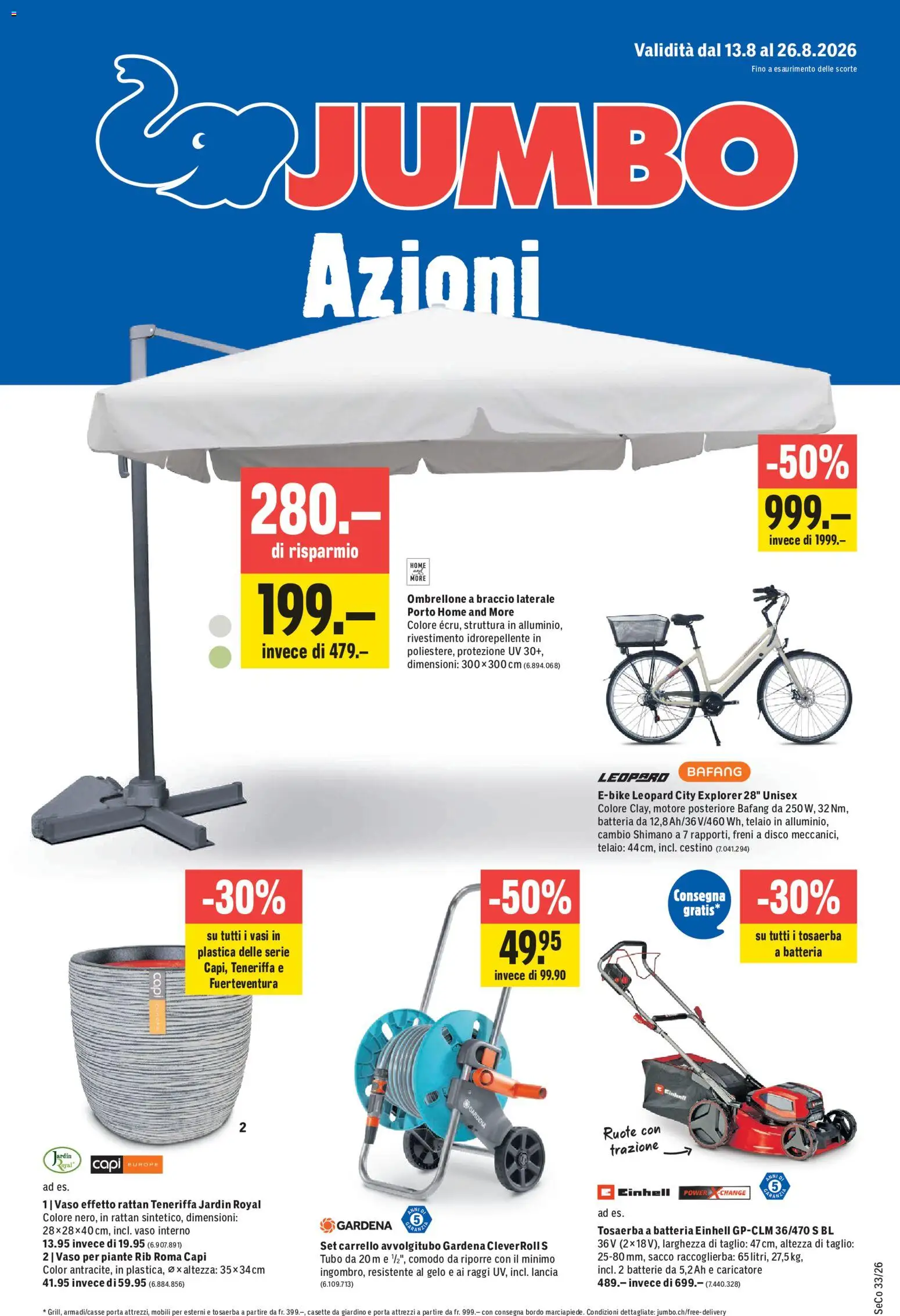 Vorschau des Merkblatts Jumbo aktionen IT vom Shop Jumbo gültig von 13.08.2026 bis 26.08.2026