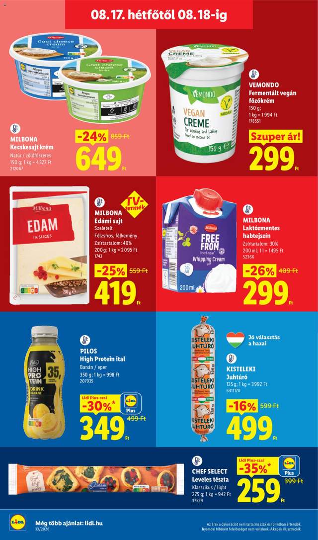 Új Lidl akciós újság 08.13.