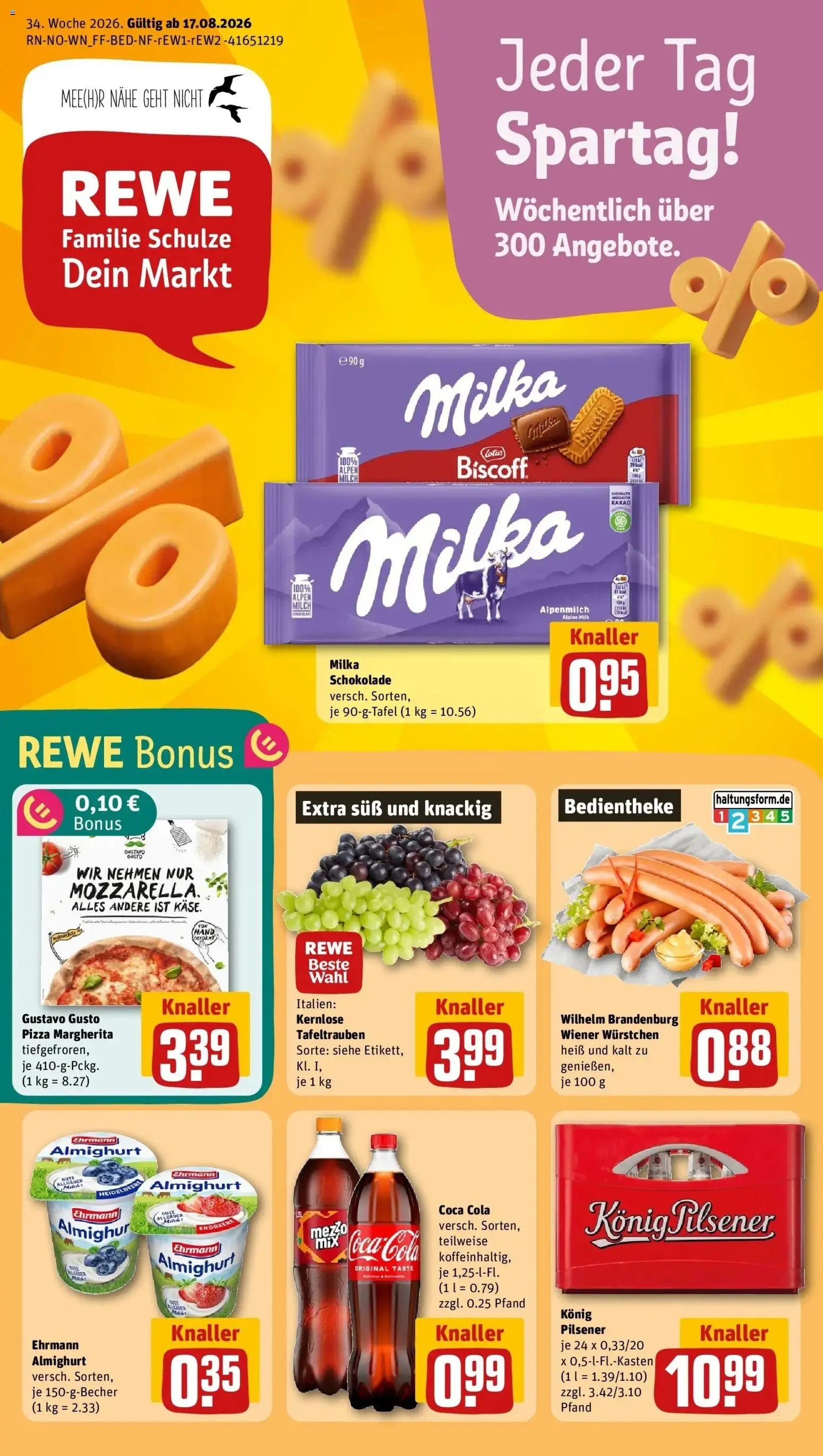Vorschau von dem Prospekt des Geschäftes Rewe, gültig ab dem 17.08.2026