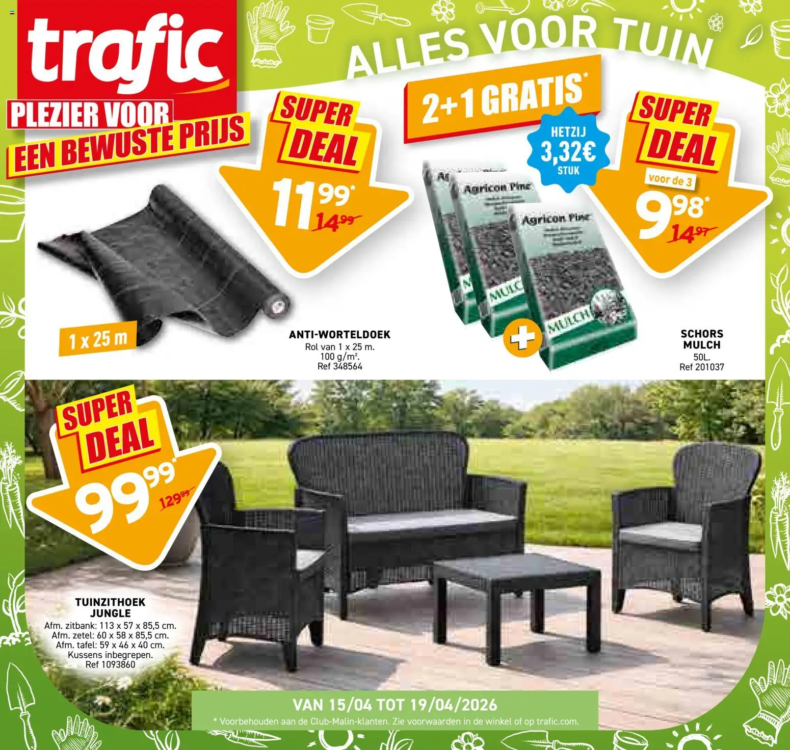 Voorbeeld van Trafic Folder van winkel Trafic geldig vanaf 15/04/2026 - Kussens, Tafel, Zitbank
