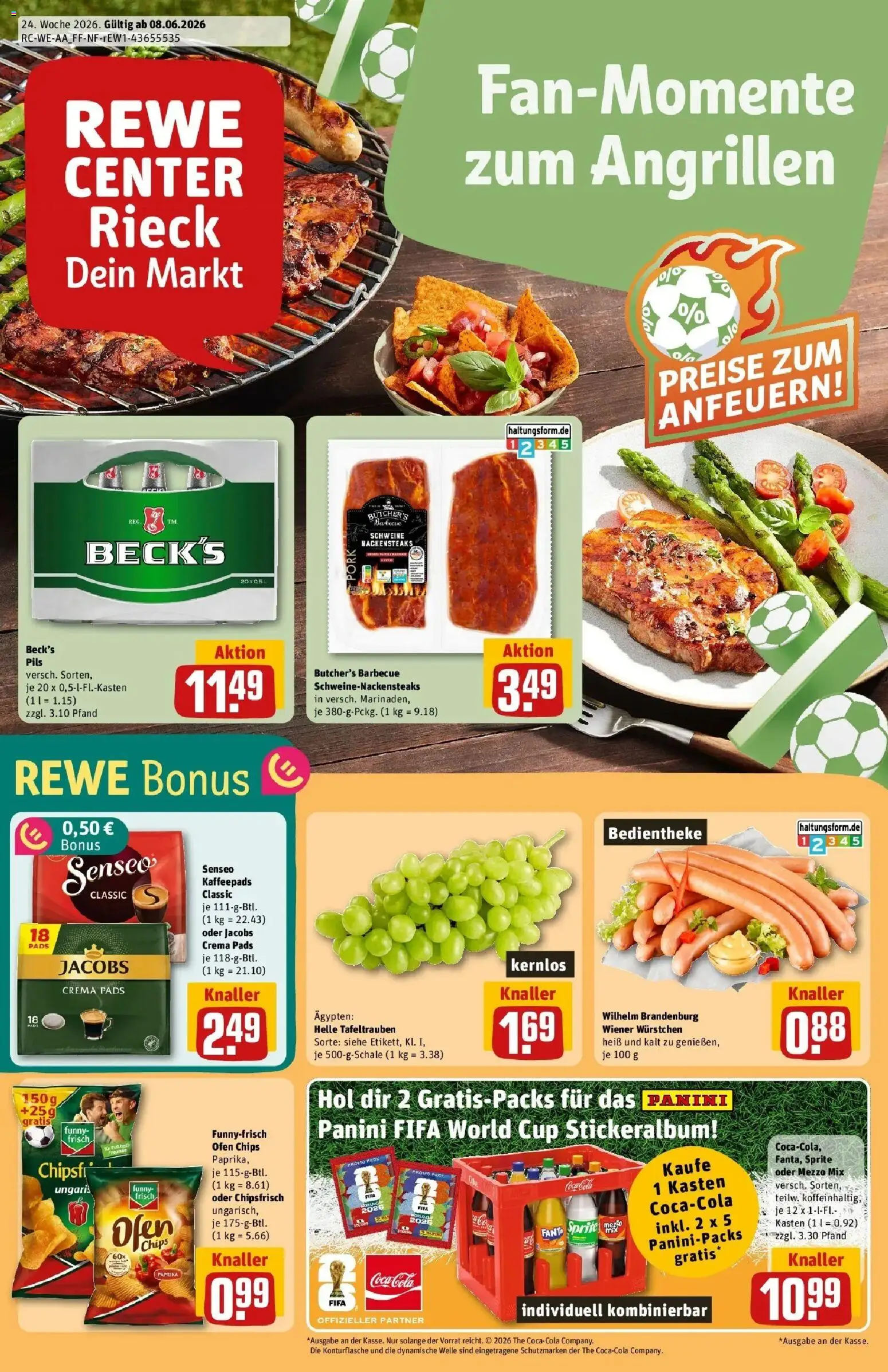Vorschau von dem Prospekt des Geschäftes Rewe, gültig ab dem 08.06.2026