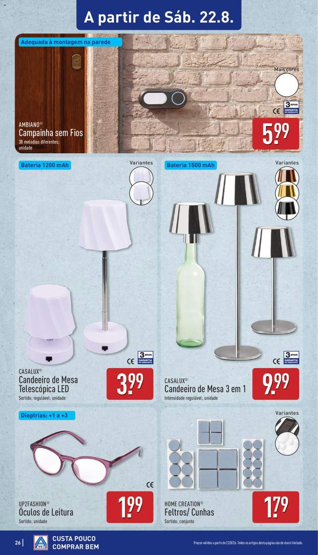 Novo folheto Aldi a partir de 17/08