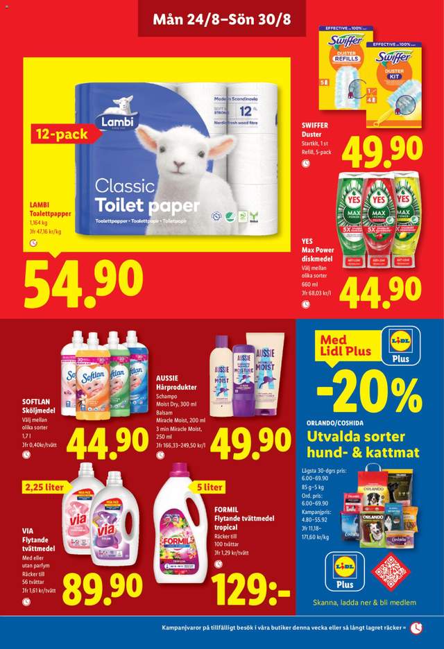 Nytt Lidl reklamblad från 24/08