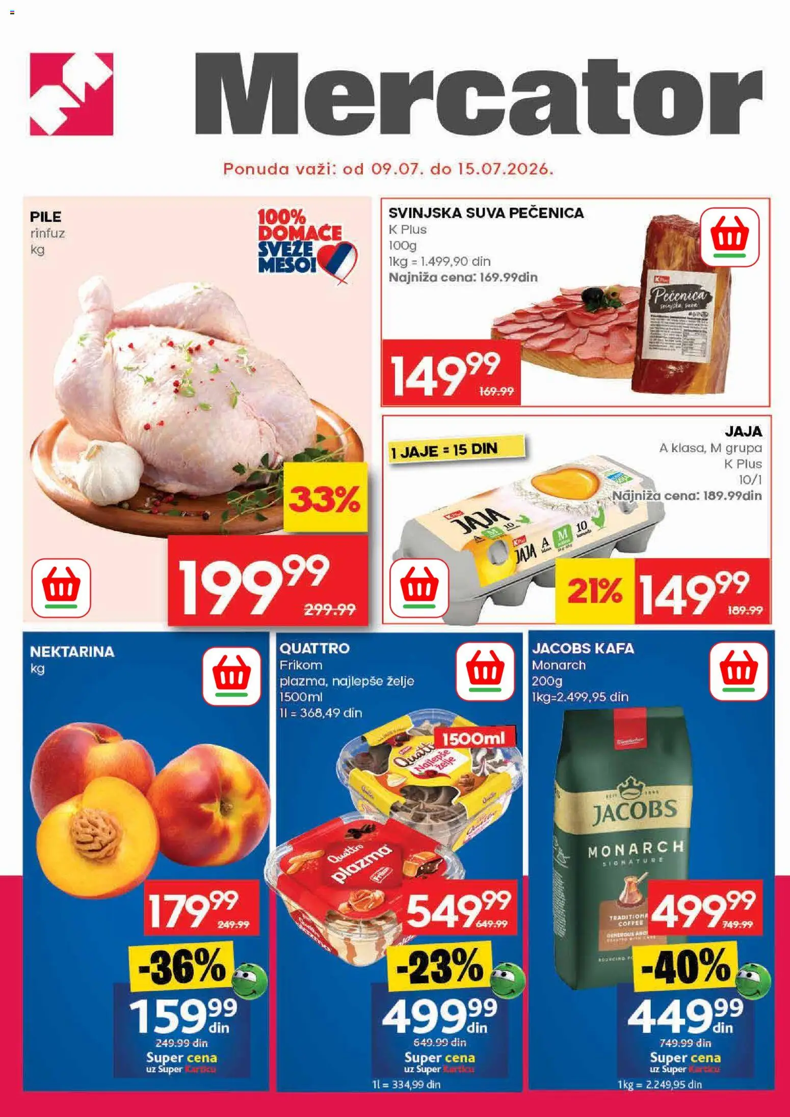 Pregled Mercator kataloga - važi od 09.07.2026