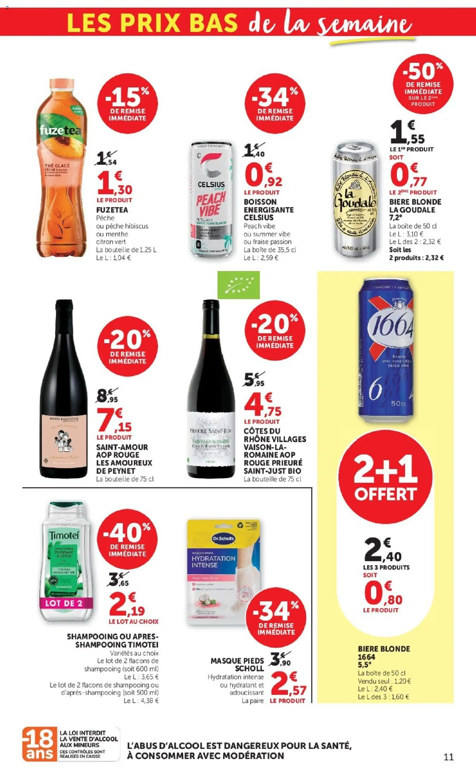 Prévisualisation de U Express - Les prix bas de la semaine du magasin U Express formulaire valide 27/10/2026 - Glace, Fraise, Boisson, Thé, Masque, Menthe, Goudale, Thé glacé