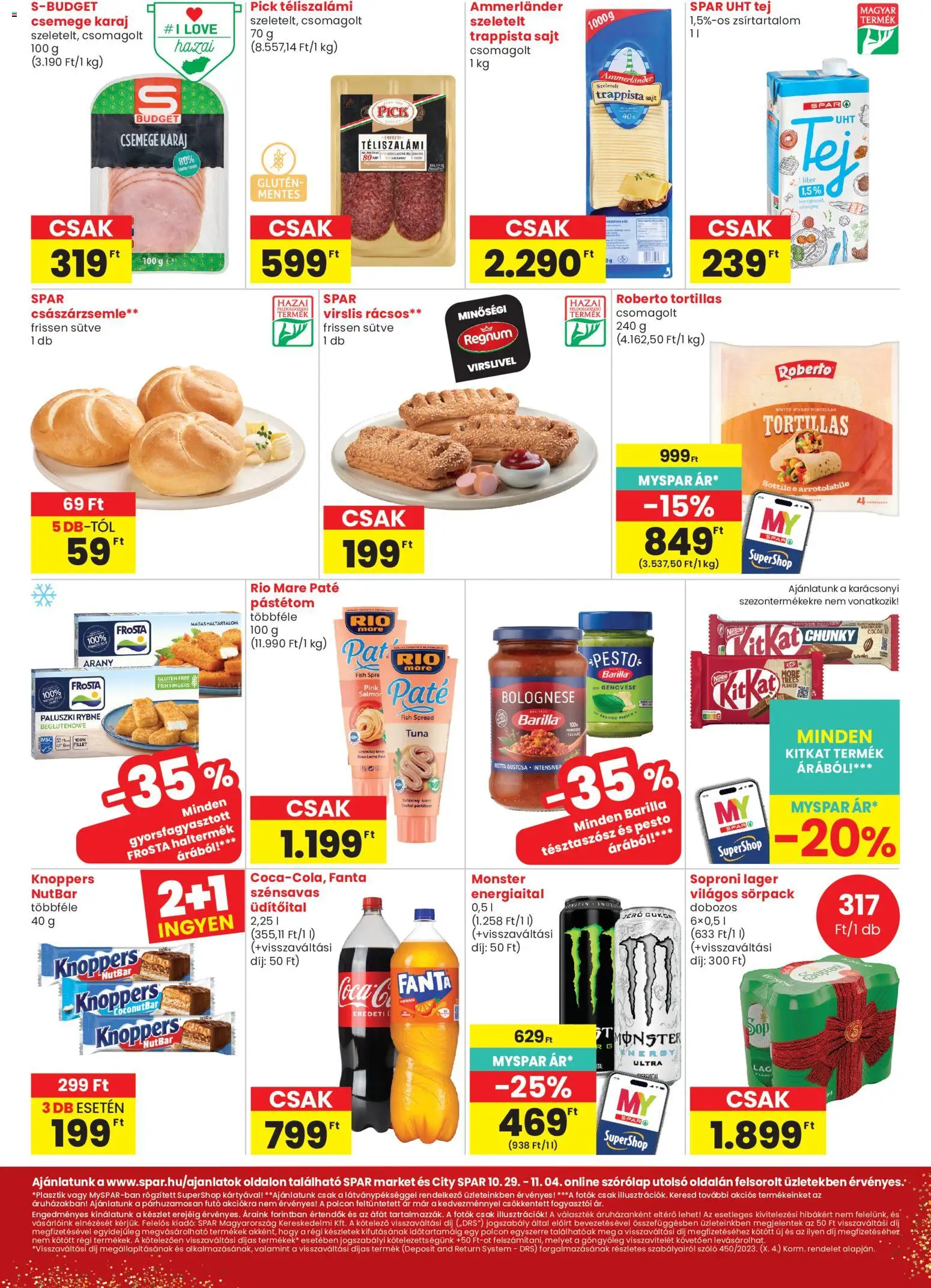 Spar Market - Spar Market akciós újság megtekintése, amely érvényes 2026.10.29.-től