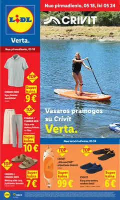 LIDL parduotuvės leidinio LIDL leidinys - Ne maisto prekių pasiūlymai galiojančio nuo 2026.05.18 peržiūra