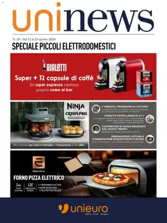 Anteprima dell'opuscolo Unieuro volantino Piccoli elettrodomestici dal negozio Unieuro valido da 12/10/2026