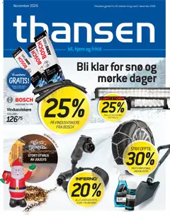 Forhåndsvis THANSEN kundeavis fra butikk THANSEN gyldig fra 30/10/2026
