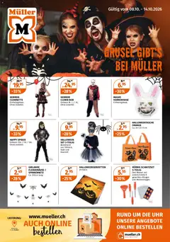 Vorschau des Merkblatts Müller aktionen Halloween vom Shop Müller gültig von 08.10.2026 bis 14.10.2026