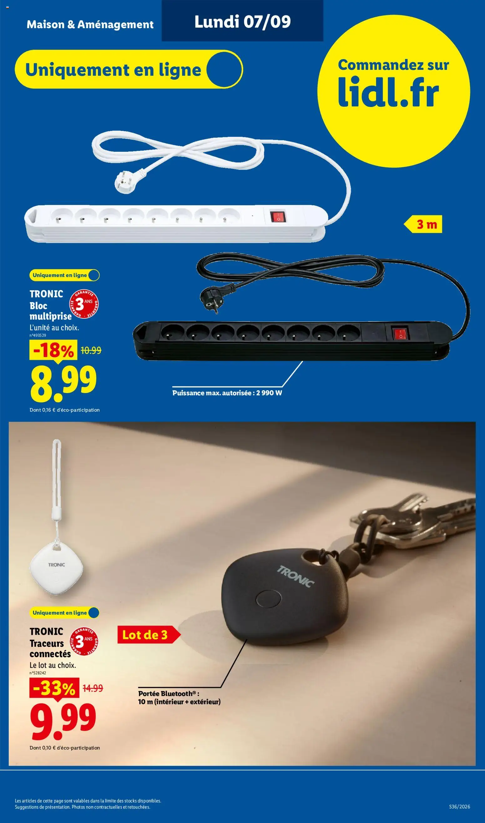 Prévisualisation de LIDL catalogue les bonnes affaires Exclu Web du magasin LIDL formulaire valide 07/09/2026
