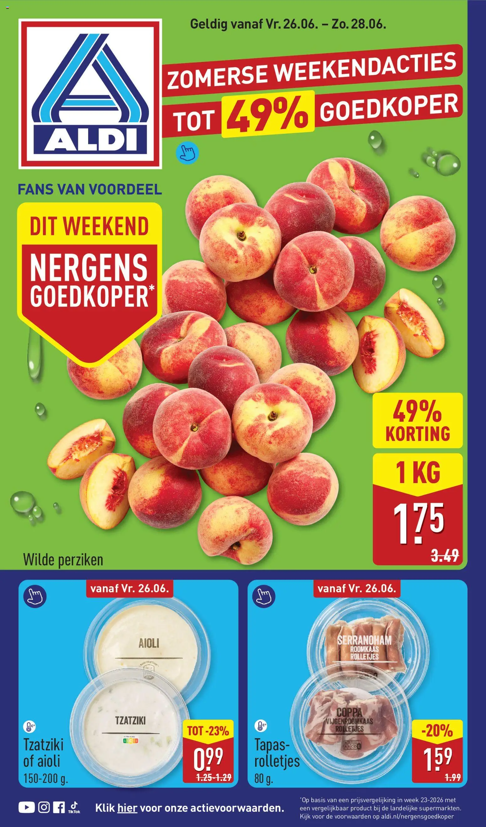 Voorbeeld van Aldi folder - Weekendfolder van winkel Aldi geldig vanaf 26-06-2026