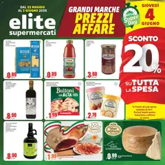 Anteprima dell'opuscolo Elite Supermercati volantino dal negozio Elite Supermercati valido da 22/05/2026